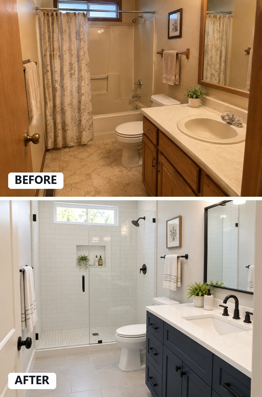Finished home improvement work